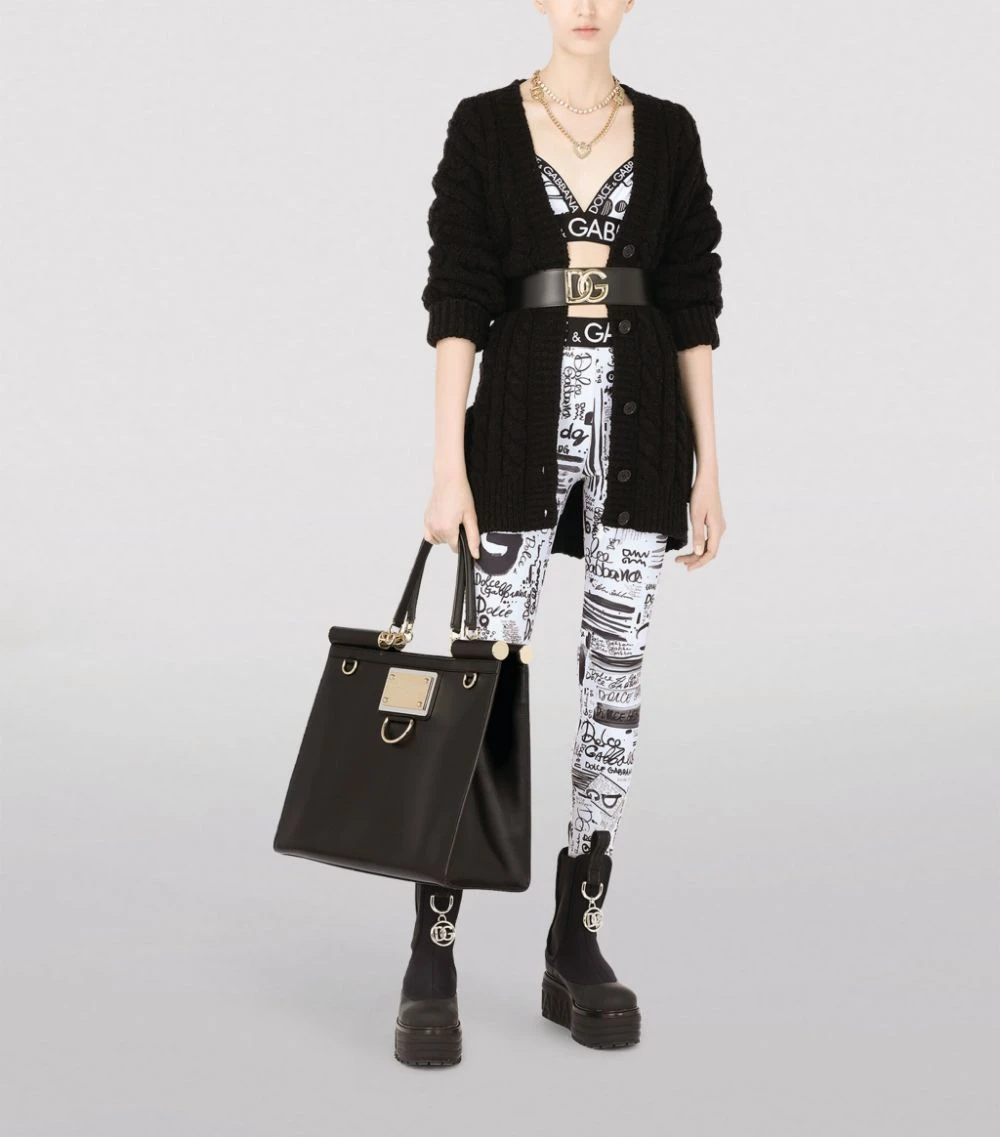 Dolce & Gabbana Leather Sicily Top-Handle Bag 80999-BLACK Top Handle Bags 2 Dolce & Gabbana Leather Sicily Top-Handle Bag 80999-BLACK Top Handle Bags - Image 2