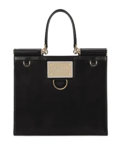 Dolce & Gabbana Leather Sicily Top-Handle Bag 80999-BLACK Top Handle Bags