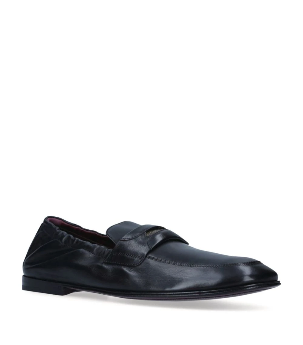 Dolce & Gabbana Leather Soft Loafers BLACK 1 Dolce & Gabbana Leather Soft Loafers BLACK