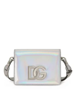 Dolce & Gabbana Leather Strobo Cross-Body Bag 80998-SILVER Shoulder Bags