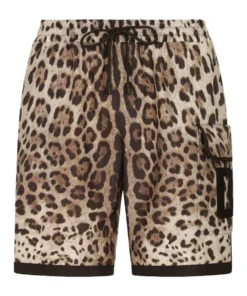 Dolce & Gabbana Leopard Print Bermuda Shorts HY13M-LEO NEW