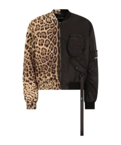 Dolce & Gabbana Leopard Print Bomber Jacket HY13M-LEO NEW Bomber Jackets