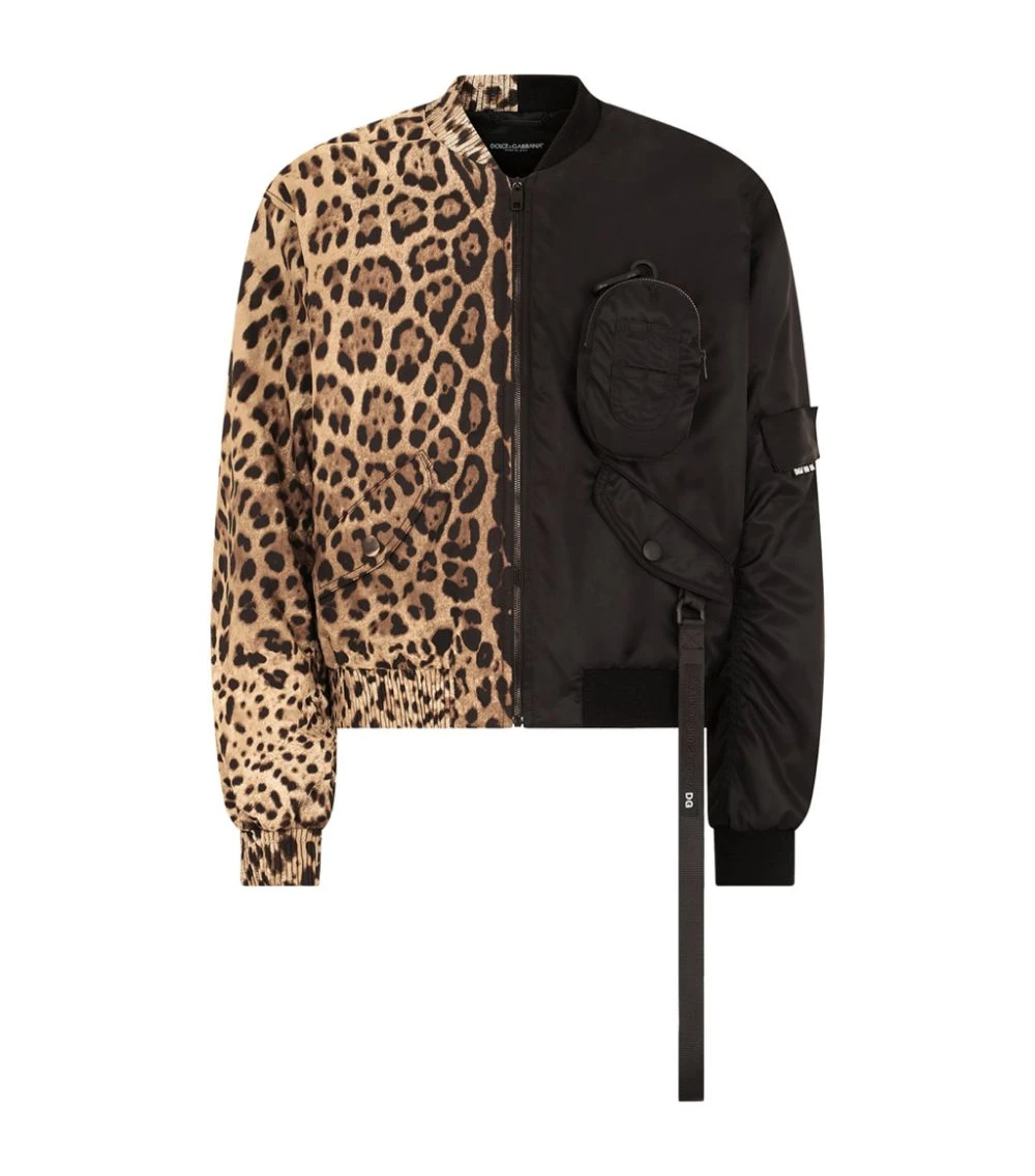 Dolce & Gabbana Leopard Print Bomber Jacket HY13M-LEO NEW Bomber Jackets 1 Dolce & Gabbana Leopard Print Bomber Jacket HY13M-LEO NEW Bomber Jackets