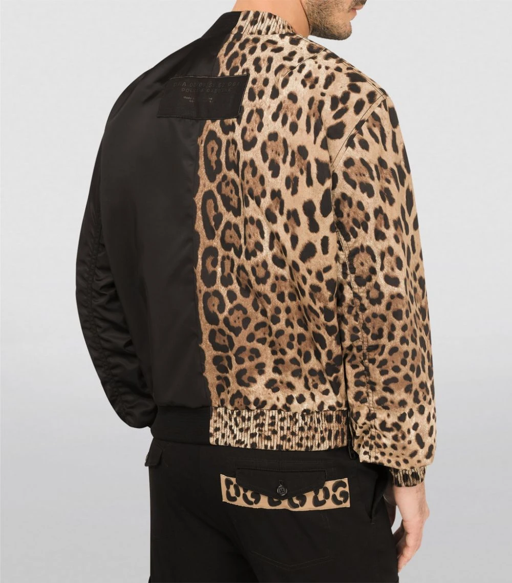 Dolce & Gabbana Leopard Print Bomber Jacket HY13M-LEO NEW Bomber Jackets 6 Dolce & Gabbana Leopard Print Bomber Jacket HY13M-LEO NEW Bomber Jackets - Image 6