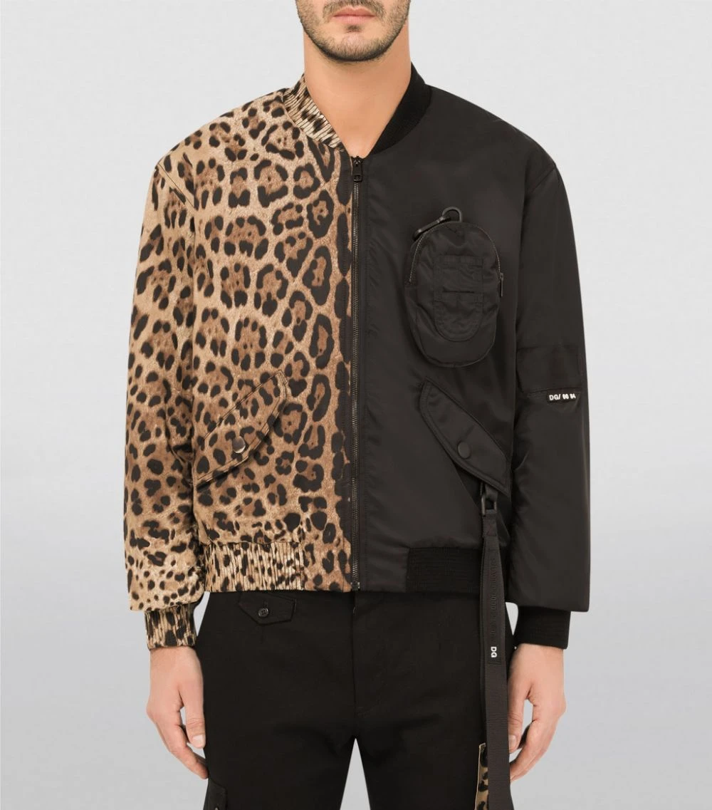 Dolce & Gabbana Leopard Print Bomber Jacket HY13M-LEO NEW Bomber Jackets 3 Dolce & Gabbana Leopard Print Bomber Jacket HY13M-LEO NEW Bomber Jackets - Image 3