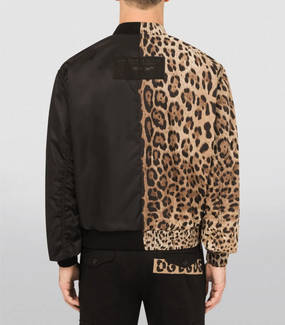 Dolce & Gabbana Leopard Print Bomber Jacket HY13M-LEO NEW Bomber Jackets 4 Dolce & Gabbana Leopard Print Bomber Jacket HY13M-LEO NEW Bomber Jackets - Image 4