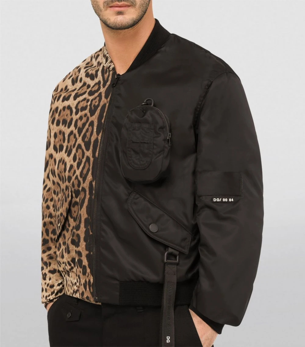 Dolce & Gabbana Leopard Print Bomber Jacket HY13M-LEO NEW Bomber Jackets 5 Dolce & Gabbana Leopard Print Bomber Jacket HY13M-LEO NEW Bomber Jackets - Image 5