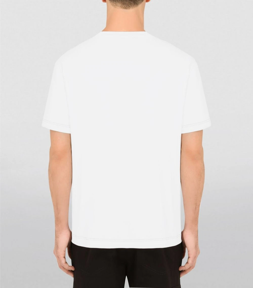 Dolce & Gabbana Leopard Print DG Patch T-Shirt W0800-OPTICAL WHITE Printed T-Shirts 4 Dolce & Gabbana Leopard Print DG Patch T-Shirt W0800-OPTICAL WHITE Printed T-Shirts - Image 4
