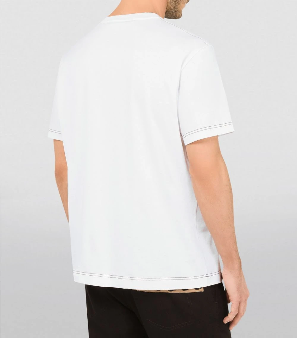 Dolce & Gabbana Leopard Print DG Patch T-Shirt W0800-OPTICAL WHITE Printed T-Shirts 6 Dolce & Gabbana Leopard Print DG Patch T-Shirt W0800-OPTICAL WHITE Printed T-Shirts - Image 6