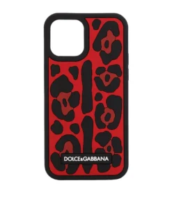 Dolce & Gabbana Leopard Print iPhone 12/12 Pro HR3LS-LEO FDO ROSSO Phone Cases