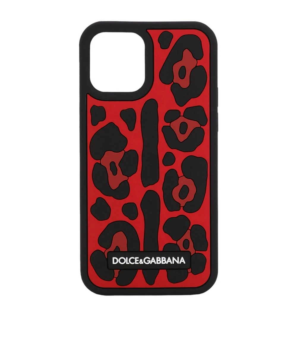 Dolce & Gabbana Leopard Print iPhone 12/12 Pro HR3LS-LEO FDO ROSSO Phone Cases 1 Dolce & Gabbana Leopard Print iPhone 12/12 Pro HR3LS-LEO FDO ROSSO Phone Cases