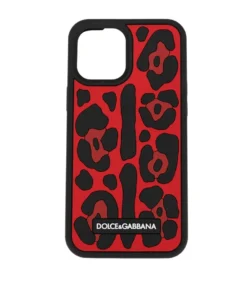 Dolce & Gabbana Leopard Print iPhone 12 Pro Max HR3LS-LEO FDO ROSSO Phone Cases