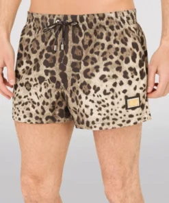 Dolce & Gabbana Leopard Print Swim Shorts and Bag HY13M-LEO NEW Swimwear -Dolce & Gabbana online Store dolce gabbana leopard print swim shorts and bag 17377809 35820087 1000