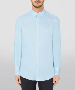 Dolce & Gabbana Linen DG Shirt B1581-SKY BLUE Casual Shirts -Dolce & Gabbana online Store dolce gabbana linen dg shirt 16774248 33005202 1000