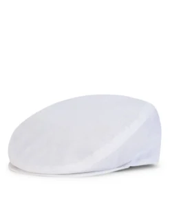 Dolce & Gabbana Linen Flat Cap W0800-OPTICAL WHITE Caps