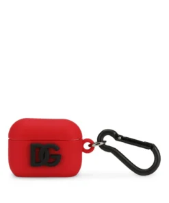 Dolce & Gabbana Logo AirPods Case 89879-RED/BLACK Mobile Phone Accessories