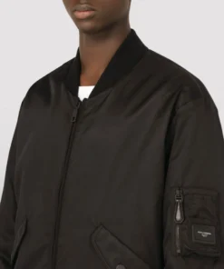 Dolce & Gabbana Logo-Appliqué Bomber Jacket N0000-BLACK Bomber Jackets 10 Dolce & Gabbana Logo-Appliqué Bomber Jacket N0000-BLACK Bomber Jackets -Dolce & Gabbana online Store dolce gabbana logo applique bomber jacket 17145150 34545960 1000