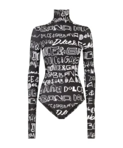Dolce & Gabbana Logo Bodysuit HNSFW-LOGO4 BCO FDO Bodysuits