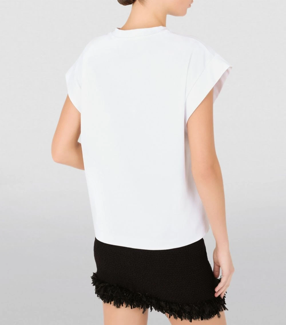 Dolce & Gabbana Logo Cap-Sleeved T-Shirt W0800-OPTICAL WHITE T-shirts 5 Dolce & Gabbana Logo Cap-Sleeved T-Shirt W0800-OPTICAL WHITE T-shirts - Image 5