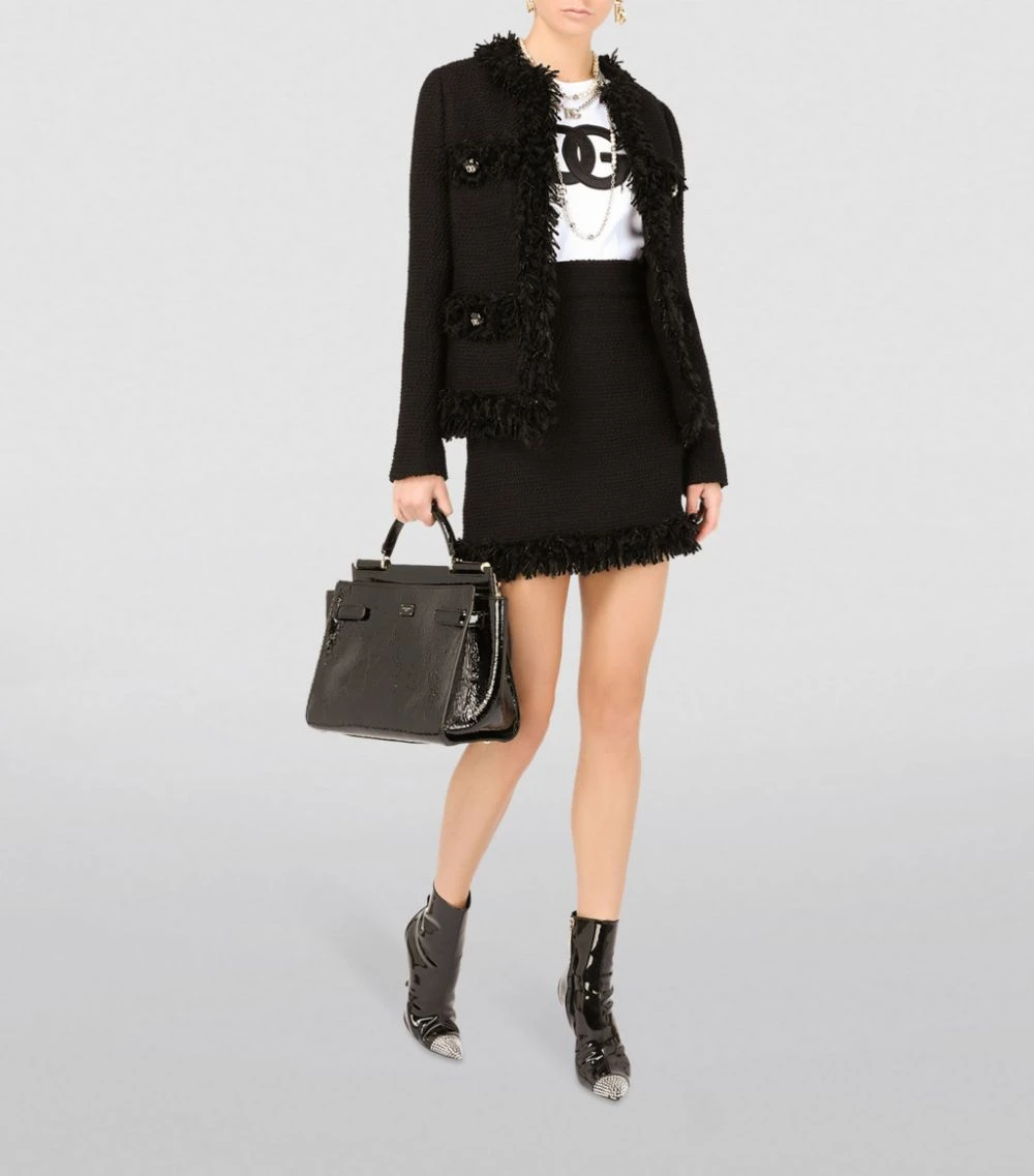 Dolce & Gabbana Logo Cap-Sleeved T-Shirt W0800-OPTICAL WHITE T-shirts 2 Dolce & Gabbana Logo Cap-Sleeved T-Shirt W0800-OPTICAL WHITE T-shirts - Image 2