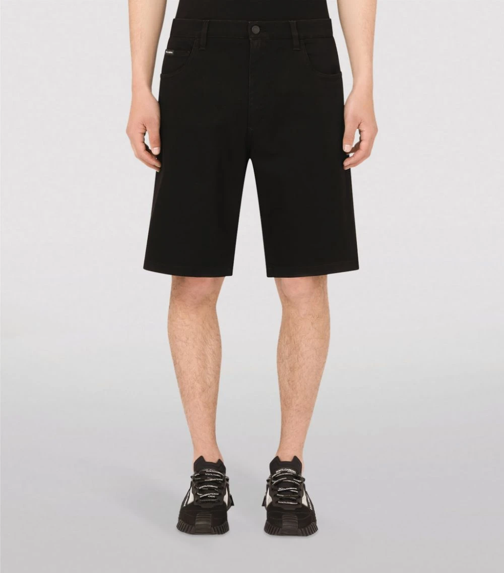 Dolce & Gabbana Logo Denim Shorts S9001-COMBINED COLOU 3 Dolce & Gabbana Logo Denim Shorts S9001-COMBINED COLOU - Image 3