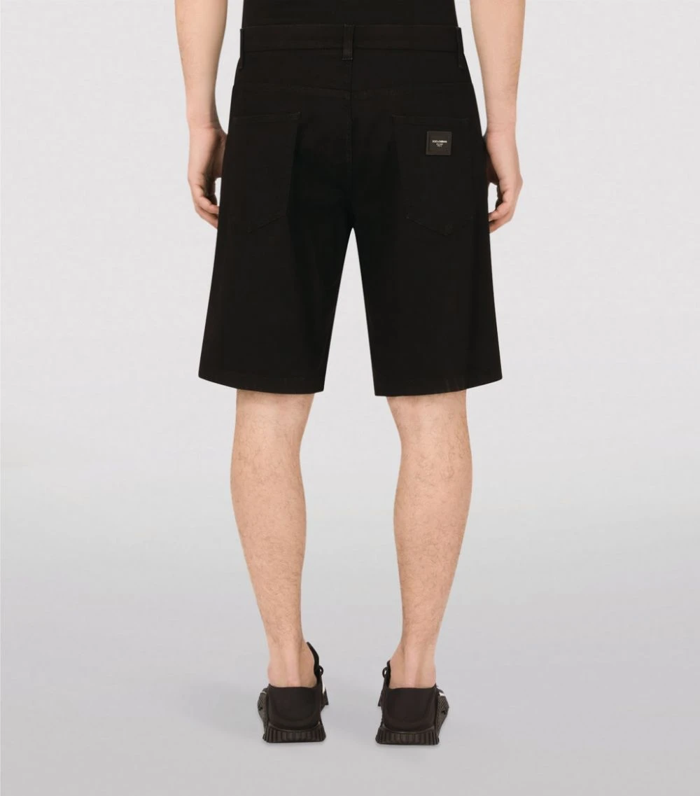 Dolce & Gabbana Logo Denim Shorts S9001-COMBINED COLOU 4 Dolce & Gabbana Logo Denim Shorts S9001-COMBINED COLOU - Image 4