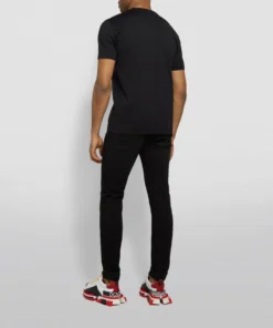Dolce & Gabbana Logo Embroidered T-Shirt N0000-BLACK Printed T-Shirts -Dolce & Gabbana online Store dolce gabbana logo embroidered t shirt 15841389 29092335 1000