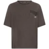 Dolce & Gabbana Logo Patch T-Shirt S8292-MELANGE GREY Printed T-Shirts