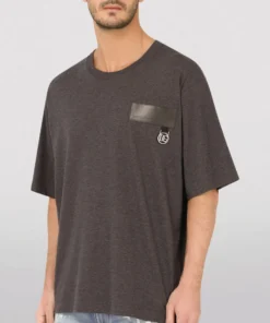 Dolce & Gabbana Logo Patch T-Shirt S8292-MELANGE GREY Printed T-Shirts -Dolce & Gabbana online Store dolce gabbana logo patch t shirt 17088493 34218440 1000