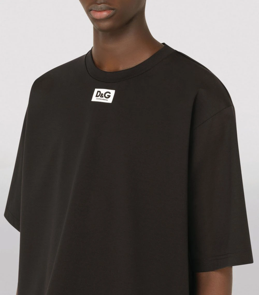 Dolce & Gabbana Logo Patch T-Shirt N0000-BLACK Printed T-Shirts 5 Dolce & Gabbana Logo Patch T-Shirt N0000-BLACK Printed T-Shirts - Image 5