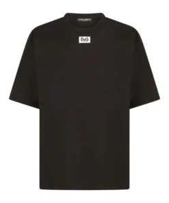Dolce & Gabbana Logo Patch T-Shirt N0000-BLACK Printed T-Shirts
