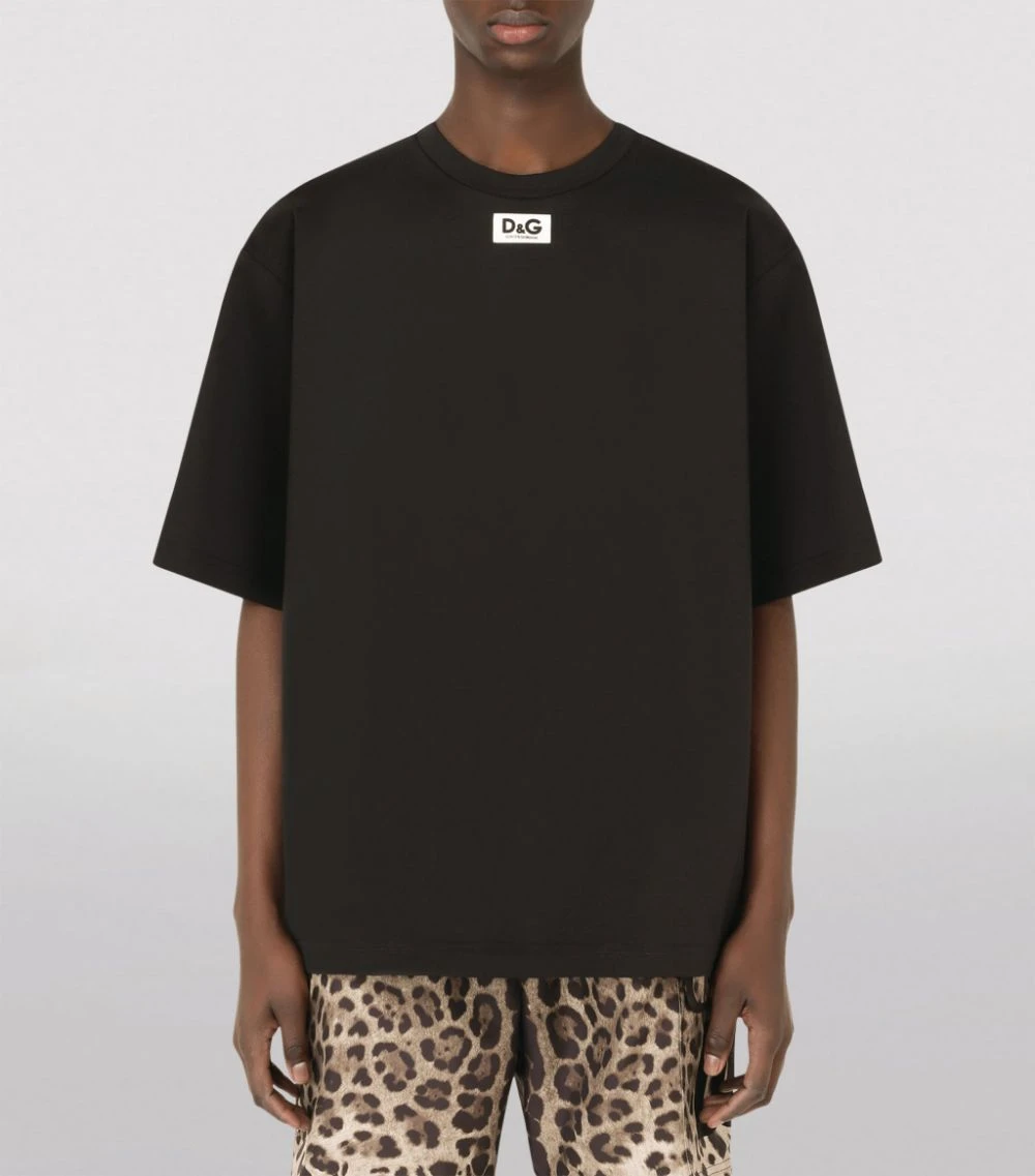 Dolce & Gabbana Logo Patch T-Shirt N0000-BLACK Printed T-Shirts 3 Dolce & Gabbana Logo Patch T-Shirt N0000-BLACK Printed T-Shirts - Image 3