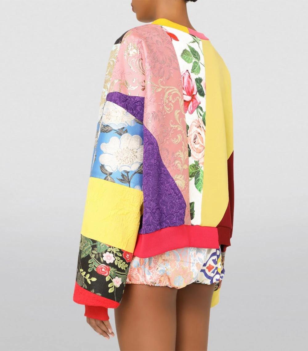 Dolce & Gabbana Logo Patchwork Sweatshirt S9000-COMBINED COLOU Sweatshirts 5 Dolce & Gabbana Logo Patchwork Sweatshirt S9000-COMBINED COLOU Sweatshirts - Image 5