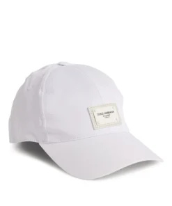 Dolce & Gabbana Logo Plaque Cap W0800-OPTICAL WHITE Caps