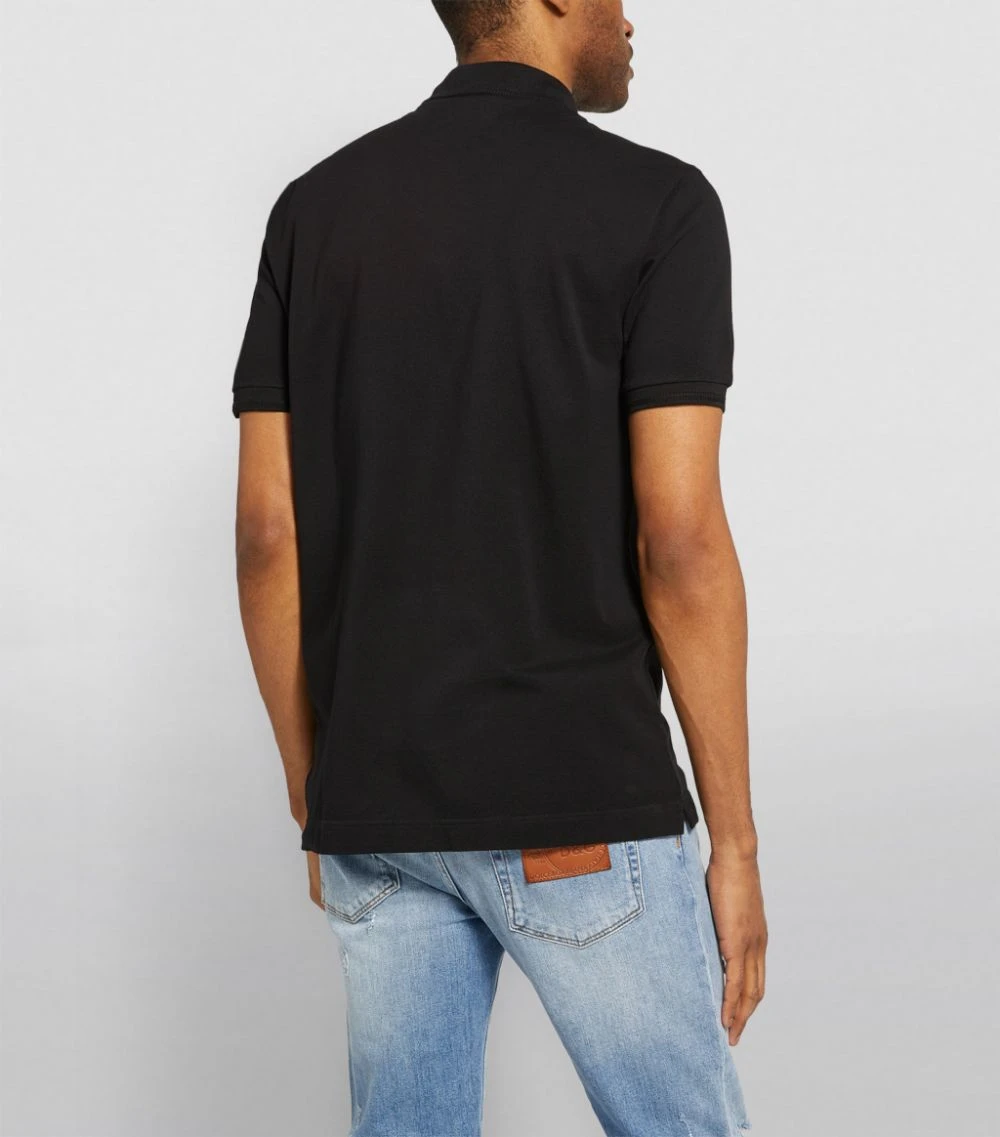 Dolce & Gabbana Logo Plaque Polo Shirt N0000-BLACK Polo Shirts 4 Dolce & Gabbana Logo Plaque Polo Shirt N0000-BLACK Polo Shirts - Image 4