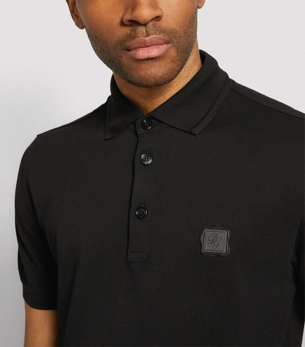 Dolce & Gabbana Logo Plaque Polo Shirt N0000-BLACK Polo Shirts 6 Dolce & Gabbana Logo Plaque Polo Shirt N0000-BLACK Polo Shirts - Image 6