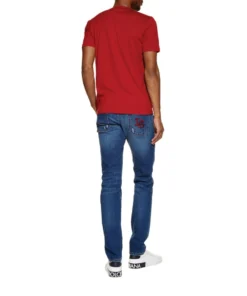 Dolce & Gabbana Logo Plaque T-Shirt R2254-BRIGHT RED Logo T-Shirts -Dolce & Gabbana online Store dolce gabbana logo plaque t shirt 15356020 26789790 1000