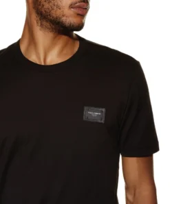 Dolce & Gabbana Logo Plaque T-Shirt N0000-BLACK Logo T-Shirts -Dolce & Gabbana online Store dolce gabbana logo plaque t shirt 15356021 26794892 1000