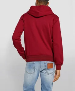 Dolce & Gabbana Logo Plaque Zip-Up Hoodie R3484-DARK BLOOD RED Sweatshirts -Dolce & Gabbana online Store dolce gabbana logo plaque zip up hoodie 15125775 25813025 1000