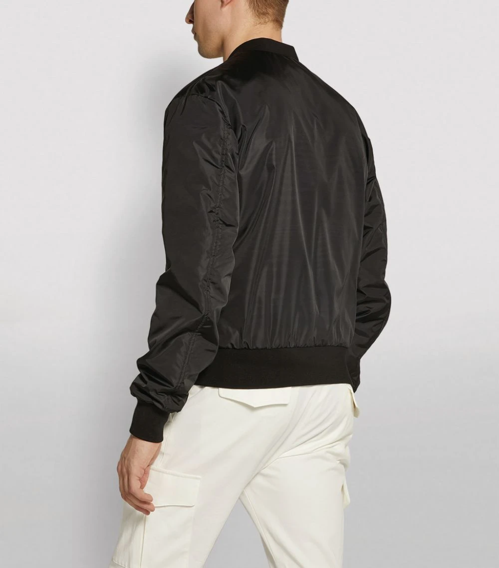 Dolce & Gabbana Logo Plaque Zip-Up Jacket N0000-BLACK Bomber Jackets 4 Dolce & Gabbana Logo Plaque Zip-Up Jacket N0000-BLACK Bomber Jackets - Image 4