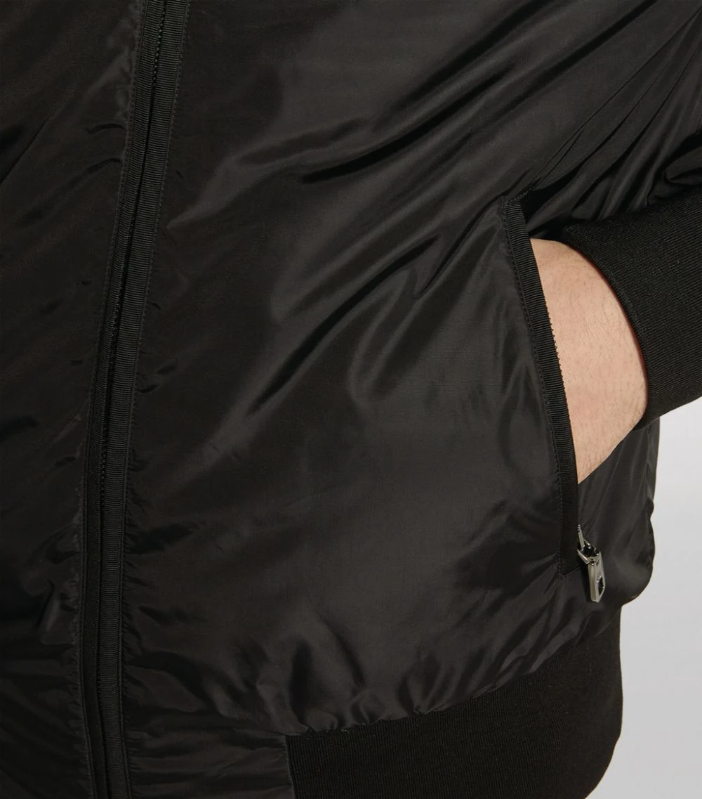 Dolce & Gabbana Logo Plaque Zip-Up Jacket N0000-BLACK Bomber Jackets 5 Dolce & Gabbana Logo Plaque Zip-Up Jacket N0000-BLACK Bomber Jackets - Image 5