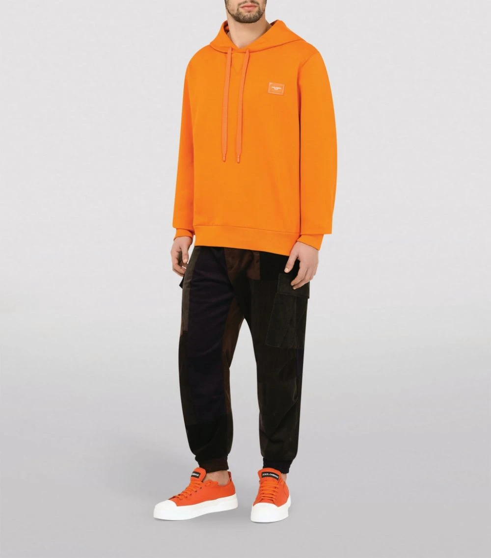 Dolce & Gabbana Logo Print Hoodie A0350-DARK ORANGE Hoodies 2 Dolce & Gabbana Logo Print Hoodie A0350-DARK ORANGE Hoodies - Image 2