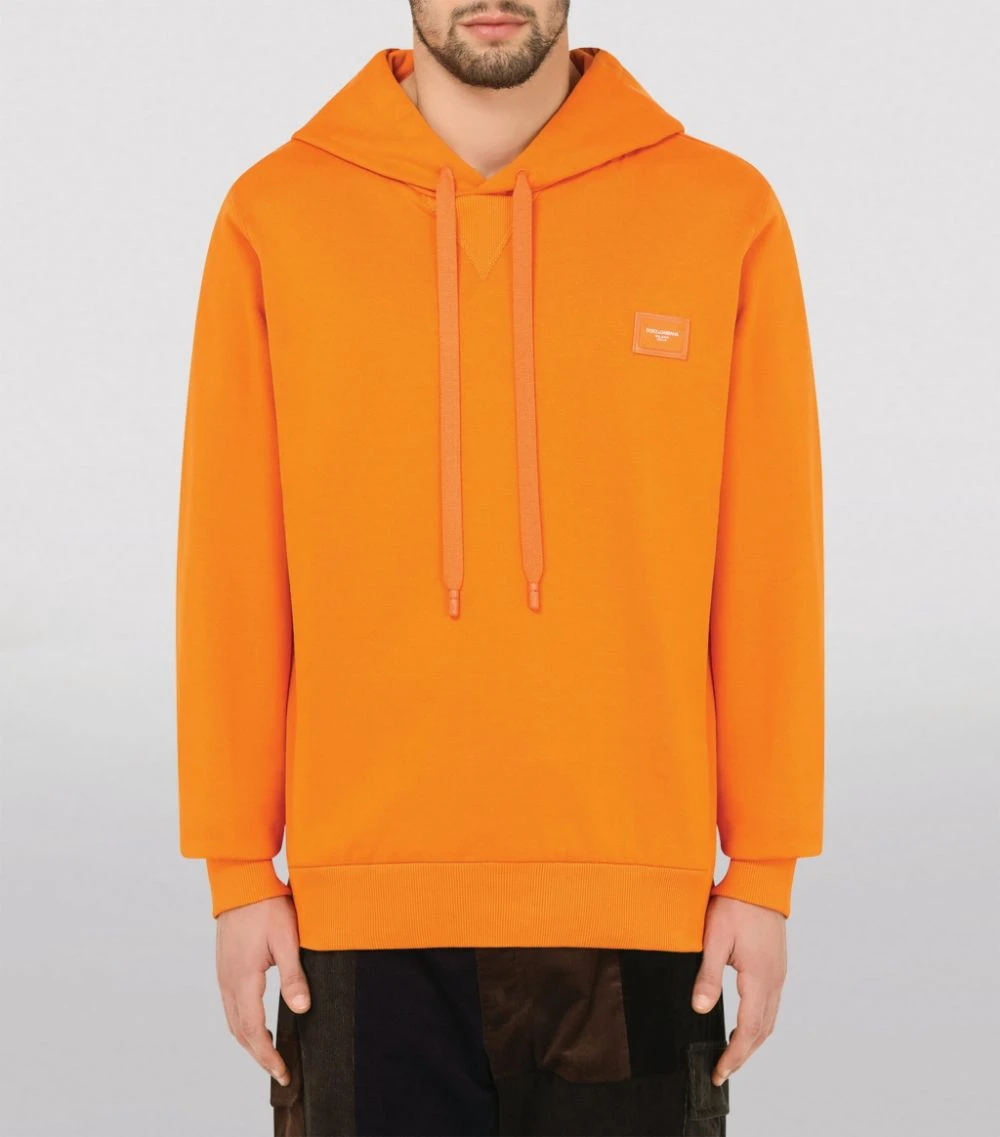 Dolce & Gabbana Logo Print Hoodie A0350-DARK ORANGE Hoodies 3 Dolce & Gabbana Logo Print Hoodie A0350-DARK ORANGE Hoodies - Image 3