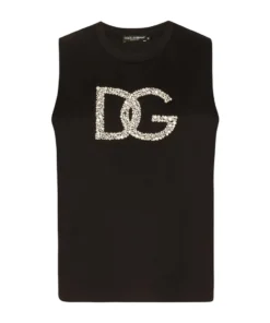 Dolce & Gabbana Logo Sleeveless T-Shirt N0000-BLACK T-shirts