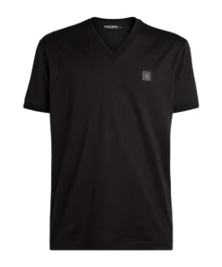 Dolce & Gabbana Logo Stamp T-Shirt N0000-BLACK Logo T-Shirts