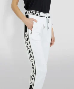 Dolce & Gabbana Logo Stripe Sweatpants W0800-OPTICAL WHITE -Dolce & Gabbana online Store dolce gabbana logo stripe sweatpants 15050361 25230830 1000