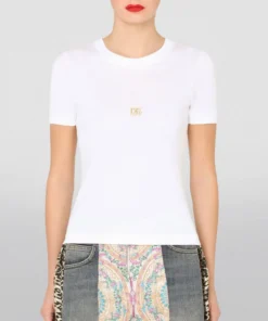 Dolce & Gabbana Logo T-Shirt W0800-OPTICAL WHITE T-shirts 7 Dolce & Gabbana Logo T-Shirt W0800-OPTICAL WHITE T-shirts -Dolce & Gabbana online Store dolce gabbana logo t shirt 16774234 33005305 1000