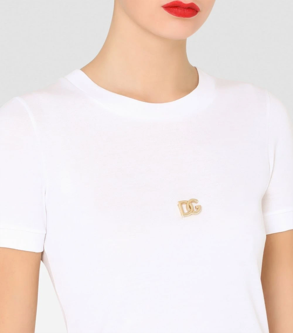 Dolce & Gabbana Logo T-Shirt W0800-OPTICAL WHITE T-shirts 5 Dolce & Gabbana Logo T-Shirt W0800-OPTICAL WHITE T-shirts - Image 5
