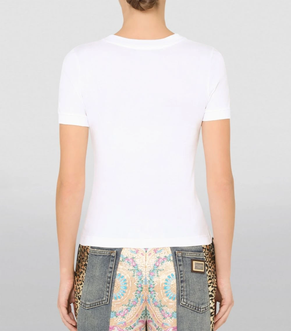 Dolce & Gabbana Logo T-Shirt W0800-OPTICAL WHITE T-shirts 4 Dolce & Gabbana Logo T-Shirt W0800-OPTICAL WHITE T-shirts - Image 4