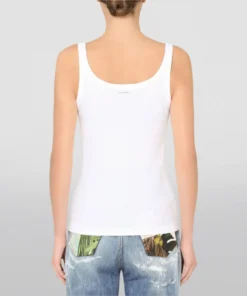 Dolce & Gabbana Logo Tank Top W0800-OPTICAL WHITE Camis & Tanks 9 Dolce & Gabbana Logo Tank Top W0800-OPTICAL WHITE Camis & Tanks -Dolce & Gabbana online Store dolce gabbana logo tank top 16774236 33005303 1000